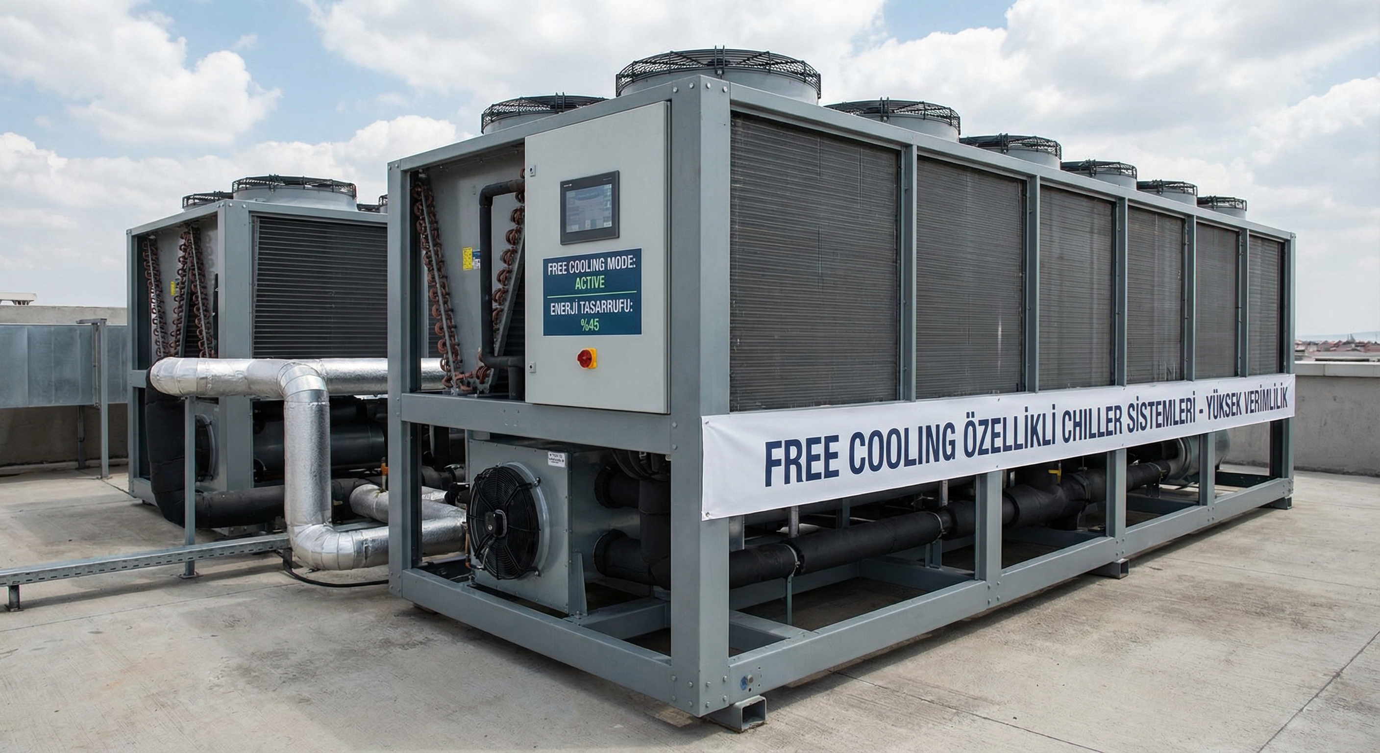 Free Cooling Özellikli Chiller Sistemleri: Enerji Tasarruflu Endüstriyel Soğutma Teknolojisi