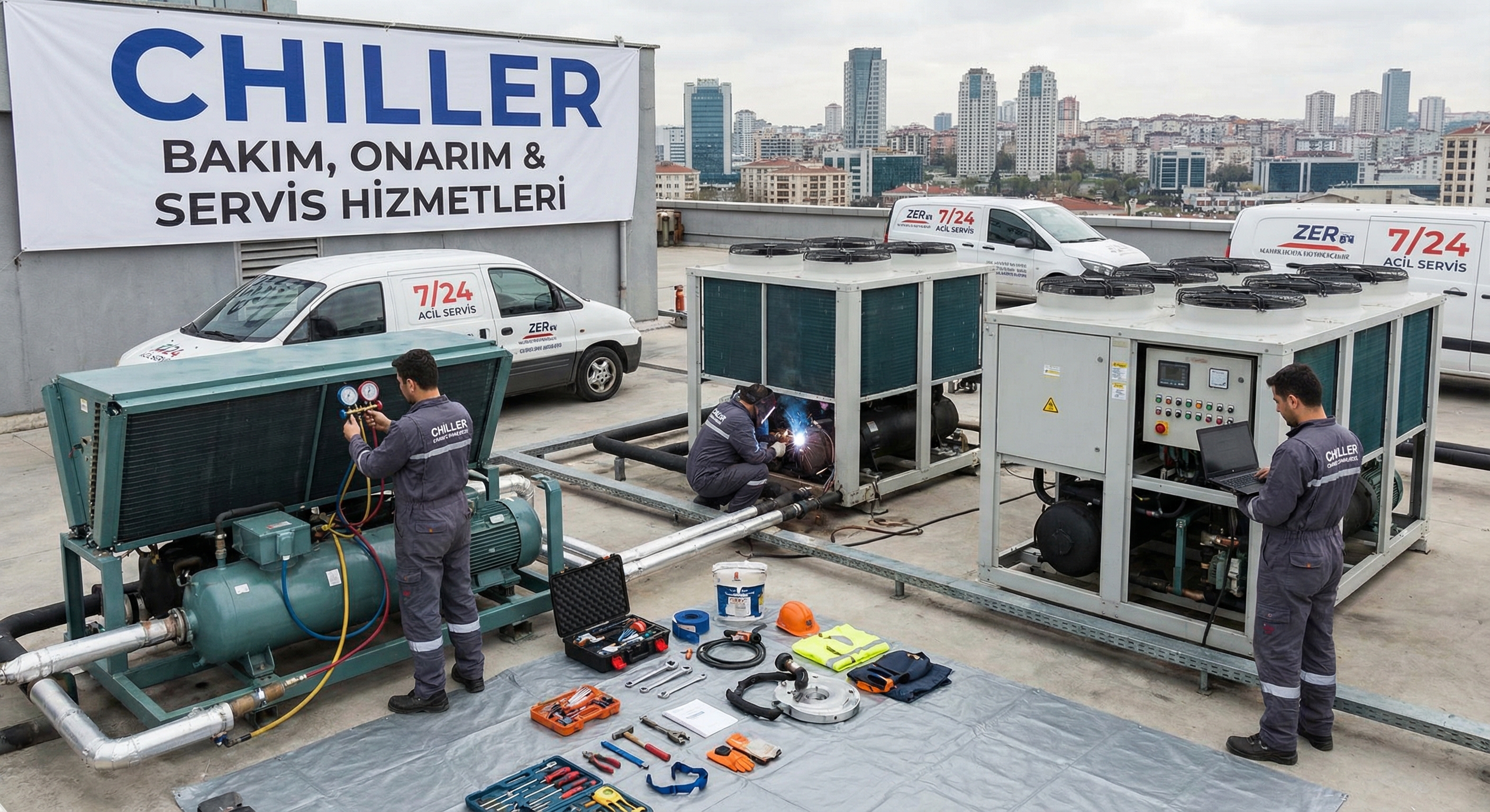 Chiller Bakım, Onarım ve Servis Hizmetleri: Kesintisiz Endüstriyel Soğutma